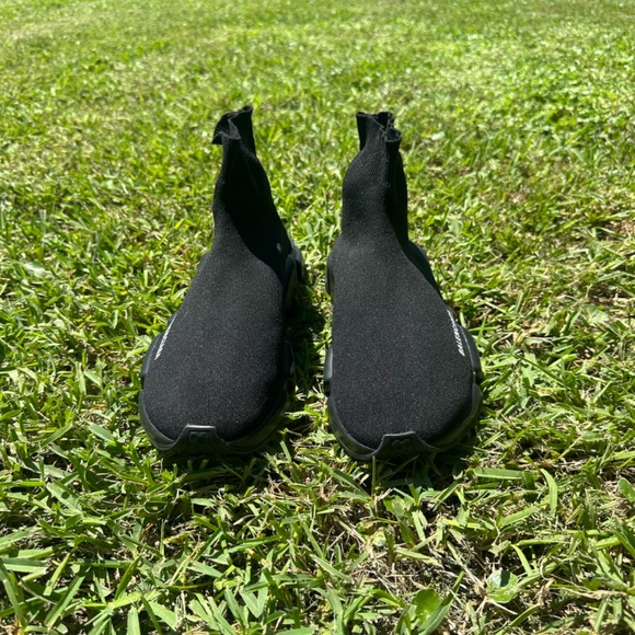 Balenciaga Speed Trainer Sock Sneakers Black Men’s - Picture 2 of 3
